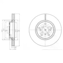 Тормозной диск DELPHI BG4236C