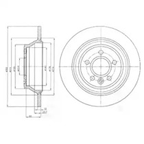 Тормозной диск DELPHI BG4238