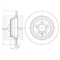 Тормозной диск DELPHI BG4238C