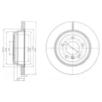 Тормозной диск DELPHI BG4243C