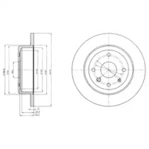 Тормозной диск DELPHI BG4244