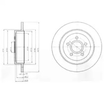 Тормозной диск DELPHI BG4245