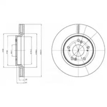 Тормозной диск DELPHI BG4250