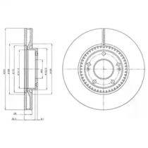 Тормозной диск DELPHI BG4251