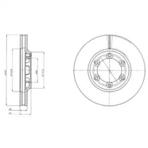 Тормозной диск DELPHI BG4252