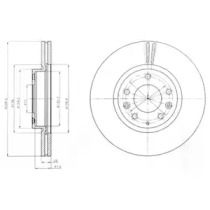 Тормозной диск DELPHI BG4255