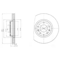 Тормозной диск DELPHI BG4256