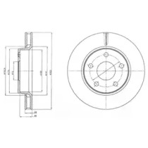 Тормозной диск DELPHI BG4259