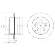 Тормозной диск DELPHI BG4260