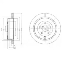 Тормозной диск DELPHI BG4267