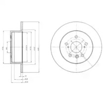 Тормозной диск DELPHI BG4268