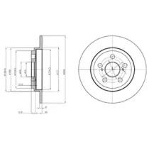 Тормозной диск DELPHI BG4272