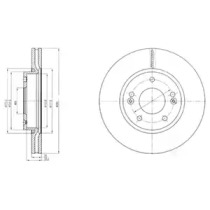 Тормозной диск DELPHI BG4281