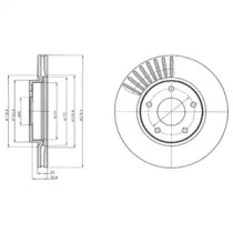 Тормозной диск DELPHI BG4282