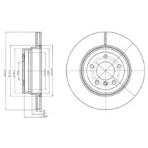 Тормозной диск DELPHI BG4284