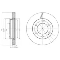 Тормозной диск DELPHI BG4286