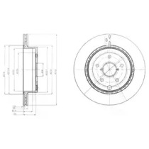 Тормозной диск DELPHI BG4287