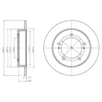 Тормозной диск DELPHI BG4289