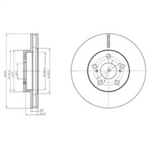 Тормозной диск DELPHI BG4290