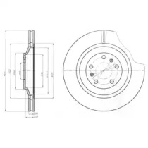 Тормозной диск DELPHI BG4292C