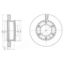 Тормозной диск DELPHI BG4297