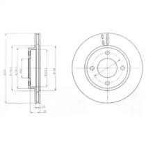 Тормозной диск DELPHI BG4299