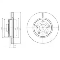 Тормозной диск DELPHI BG4304