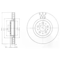 Тормозной диск DELPHI BG4305