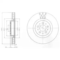 Тормозной диск DELPHI BG4305C