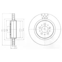 Тормозной диск DELPHI BG4306C