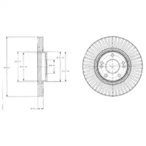 Тормозной диск DELPHI BG4309