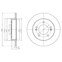 Тормозной диск DELPHI BG4310