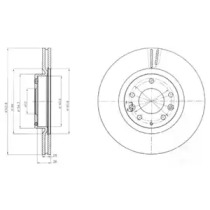 Тормозной диск DELPHI BG4316