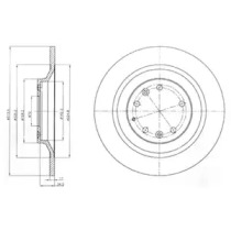 Тормозной диск DELPHI BG4318