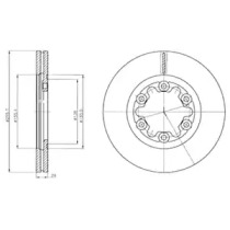 Тормозной диск DELPHI BG4319