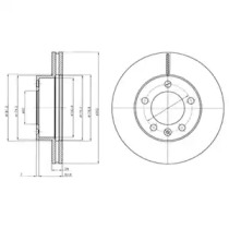 Тормозной диск DELPHI BG4328