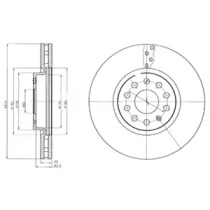 Тормозной диск DELPHI BG4330