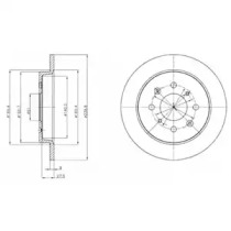 Тормозной диск DELPHI BG4334