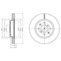 Тормозной диск DELPHI BG4340