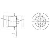 Тормозной диск DELPHI BG4341