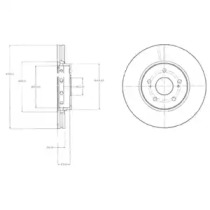 Тормозной диск DELPHI BG4342