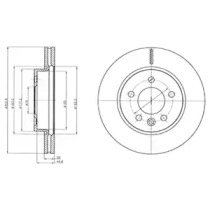 Тормозной диск DELPHI BG4343