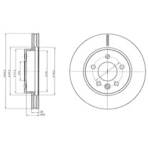 Тормозной диск DELPHI BG4343C