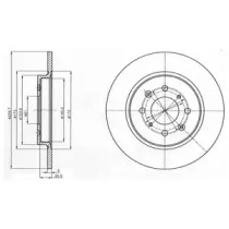 Тормозной диск DELPHI BG4385C