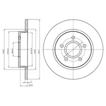 Тормозной диск DELPHI BG4386