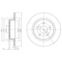 Тормозной диск DELPHI BG4533C