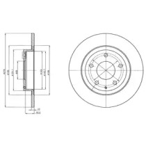 Тормозной диск DELPHI BG4534