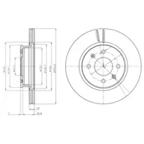 Тормозной диск DELPHI BG4535