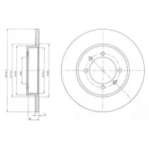 Тормозной диск DELPHI BG4538