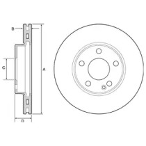 Тормозной диск DELPHI BG4554